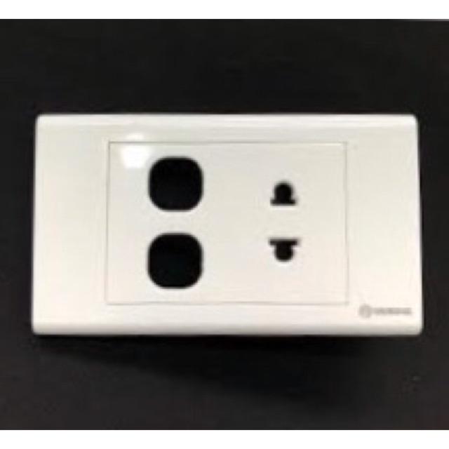 Ổ cắm đơn + 1 lỗ , 2 lỗ S18 sino