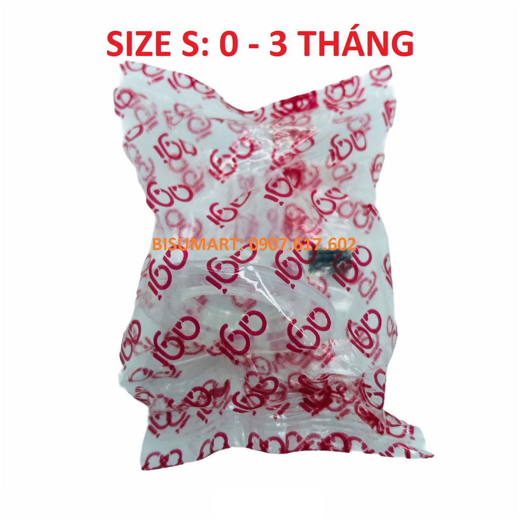 Núm vú Cổ Hẹp Silicone siêu mềm cho bé AGI SIZE S, M, L