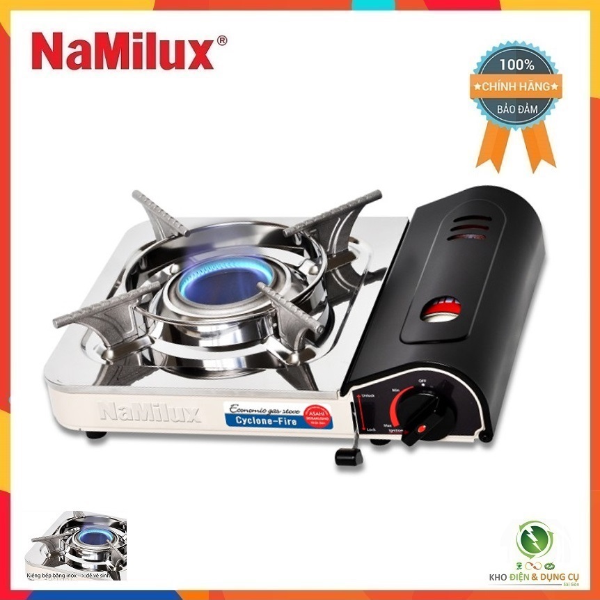 DÒNG BẾP NAMILUX MINI CAO CẤP CYLONE NA-172PS ( NGUYÊN LÍ ĐỐT TRONG VỚI NGỌN LỬA CYLONE RÚT NGẮN THỜI GIAN NẤU )