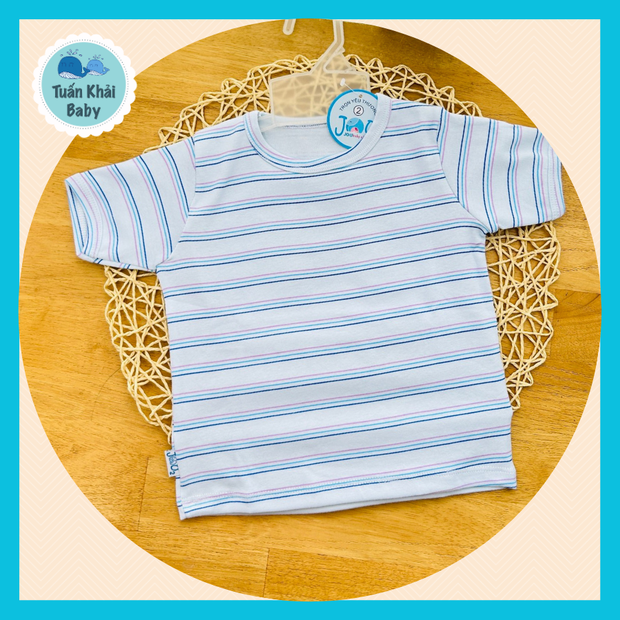 1 áo sơ sinh thun cotton co giãn 4 chiều jou | size 1,2,3 cho bé 5 -13kg | áo thun trẻ em