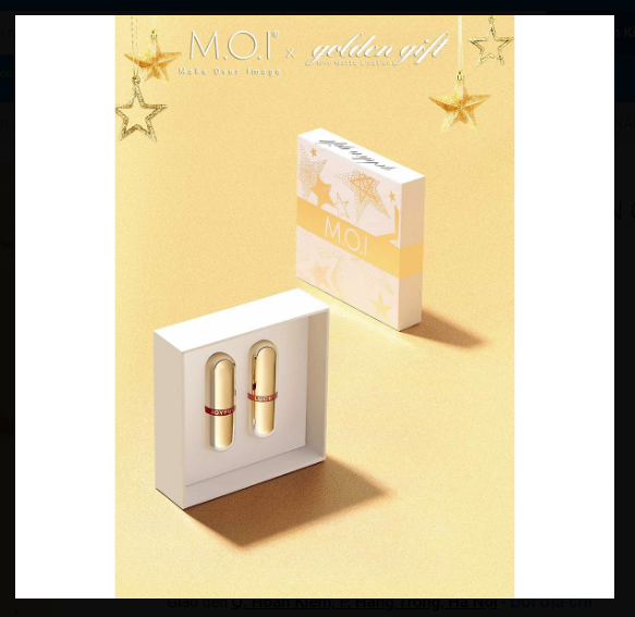 SET 2 JOYFUL SON THỎI MINI GOLDEN GIFT M.O.I (CAM NÂU ĐẤT & ĐỎ CHERRY)