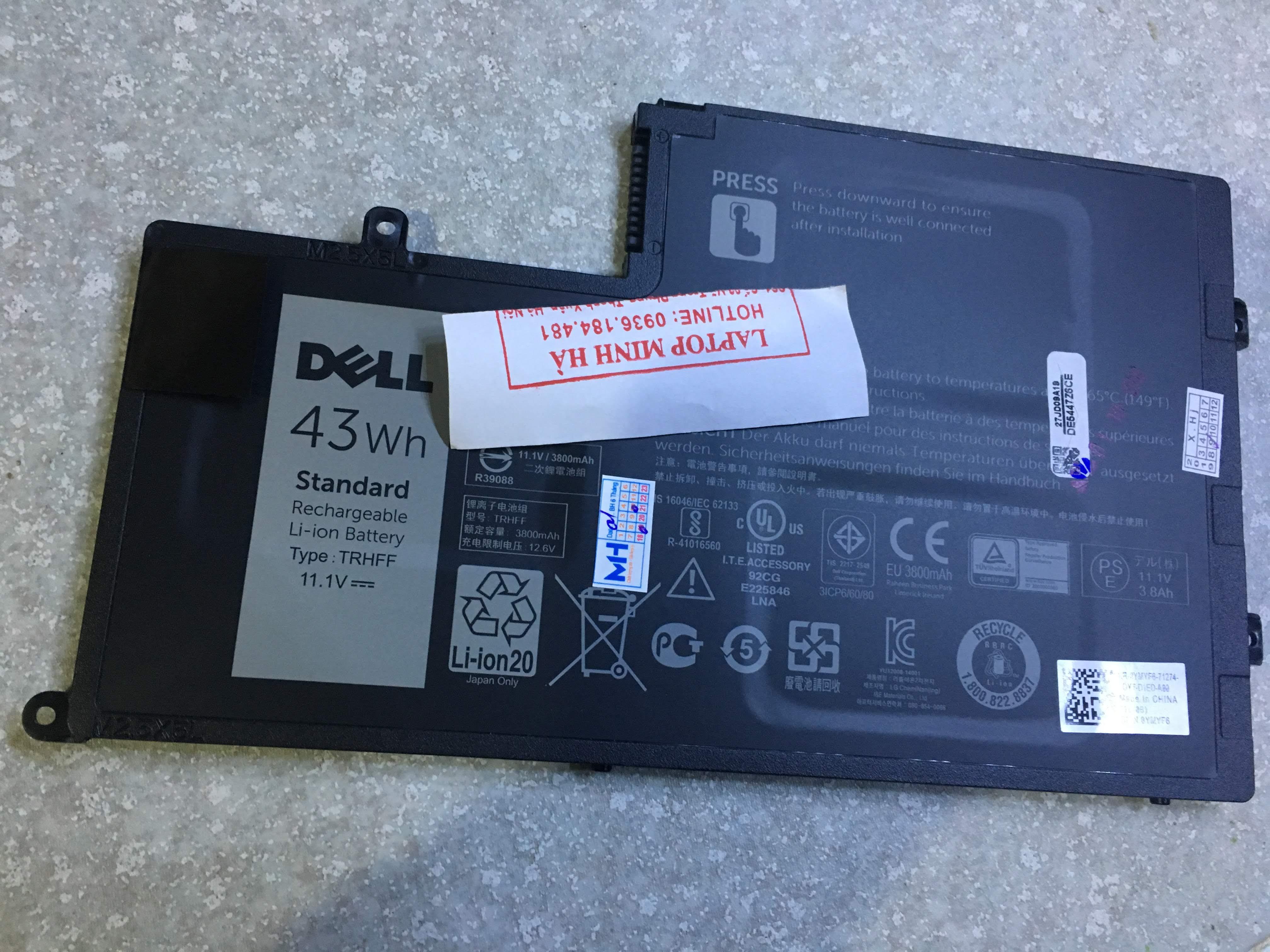 Pin laptop Dell Inspiron 15 5447 5547 Zin