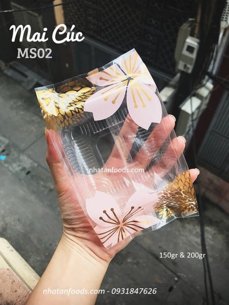 Túi hàn trung thu mai cúc 200gr - 100 cái