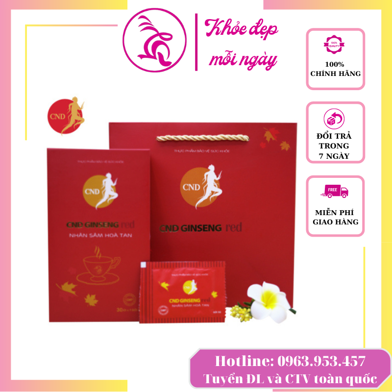 Nhân sâm hòa tan cnd ginseng red sâm nhập khẩu 100% từ canada