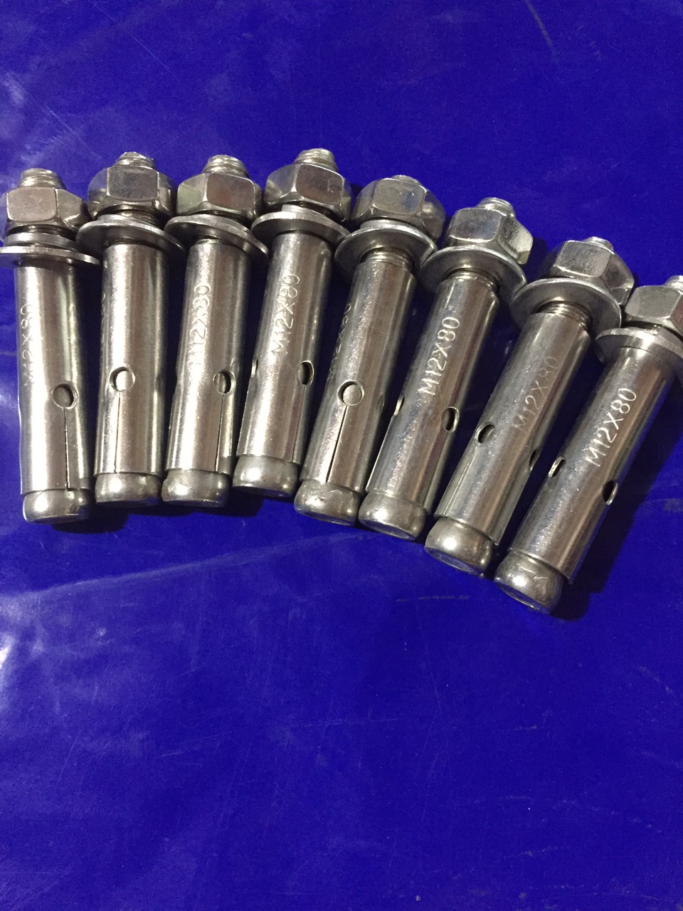 Nở inox, nở nox m12x80, nở inox, bộ 20 cái nở đinh inox phi 12 dài 8cm