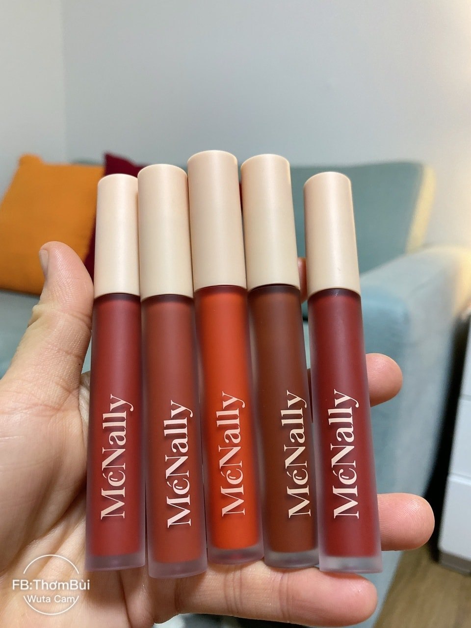 Son kem siêu lì mcnally velvet lip tint đủ màu