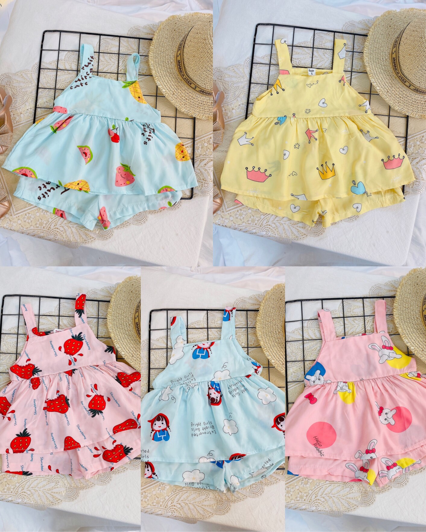 [HCM]BỘ LANH 2 DÂY CHO BÉ GÁI 7KG - 18KG