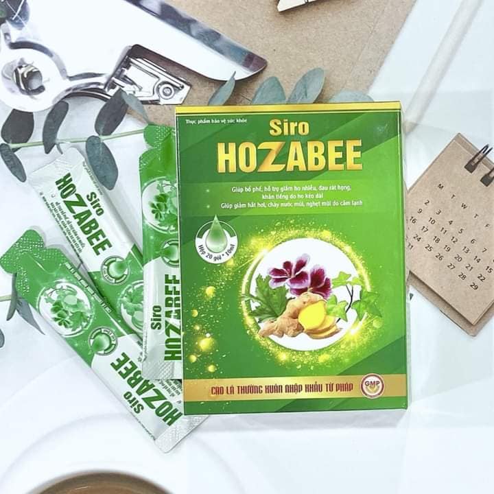 HOZABEE  ( CAO LÁ THƯỜNG XUÂN NHẬP KHẨU TỪ PHÁP), Giúp bổ phế, giảm tăng tiết đờm, ho nhiều, đau rát họng, khản tiếng do ho kéo dài, giảm hắt hơi, chảy nước mũi, nghẹt mũi do cảm lạnh.