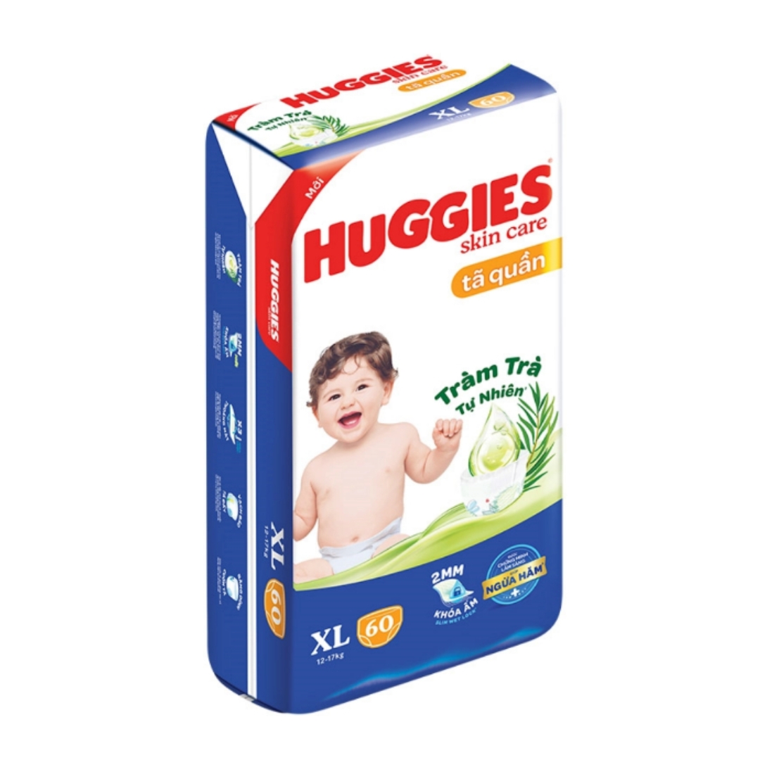 Bỉm - Tã Quần Huggies Dry Bịch Siêu Đại Size M74/L68/XL60/XXL54