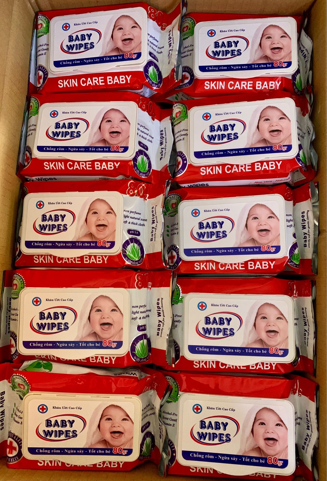 Khăn giấy ướt Baby Wipes 80g