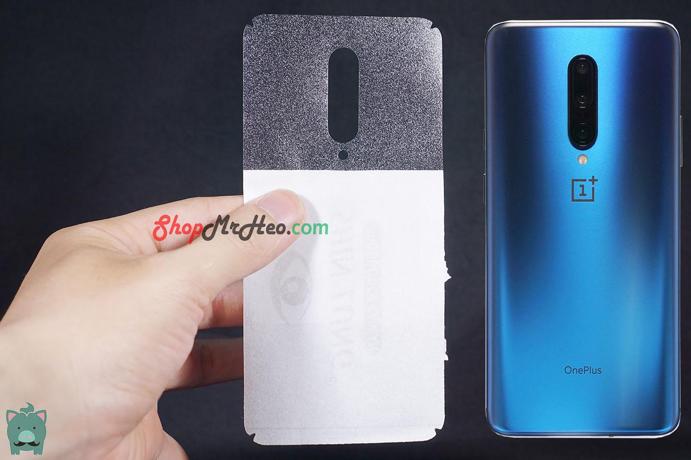 [HCM]Bộ 3 Skin Dán Mặt Sau Lưng Vân 3D Carbon OnePlus 7 Pro