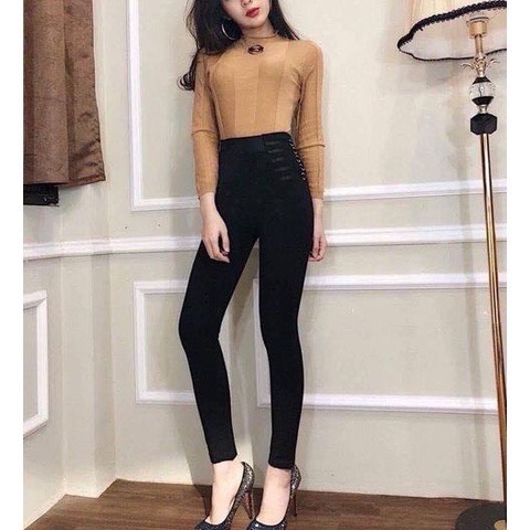 Quần Legging nữ Aoki Tôn Dáng Chất Dày Dặn Mềm Mịn Co giãn-XMTĐ-mã Legging Aoki