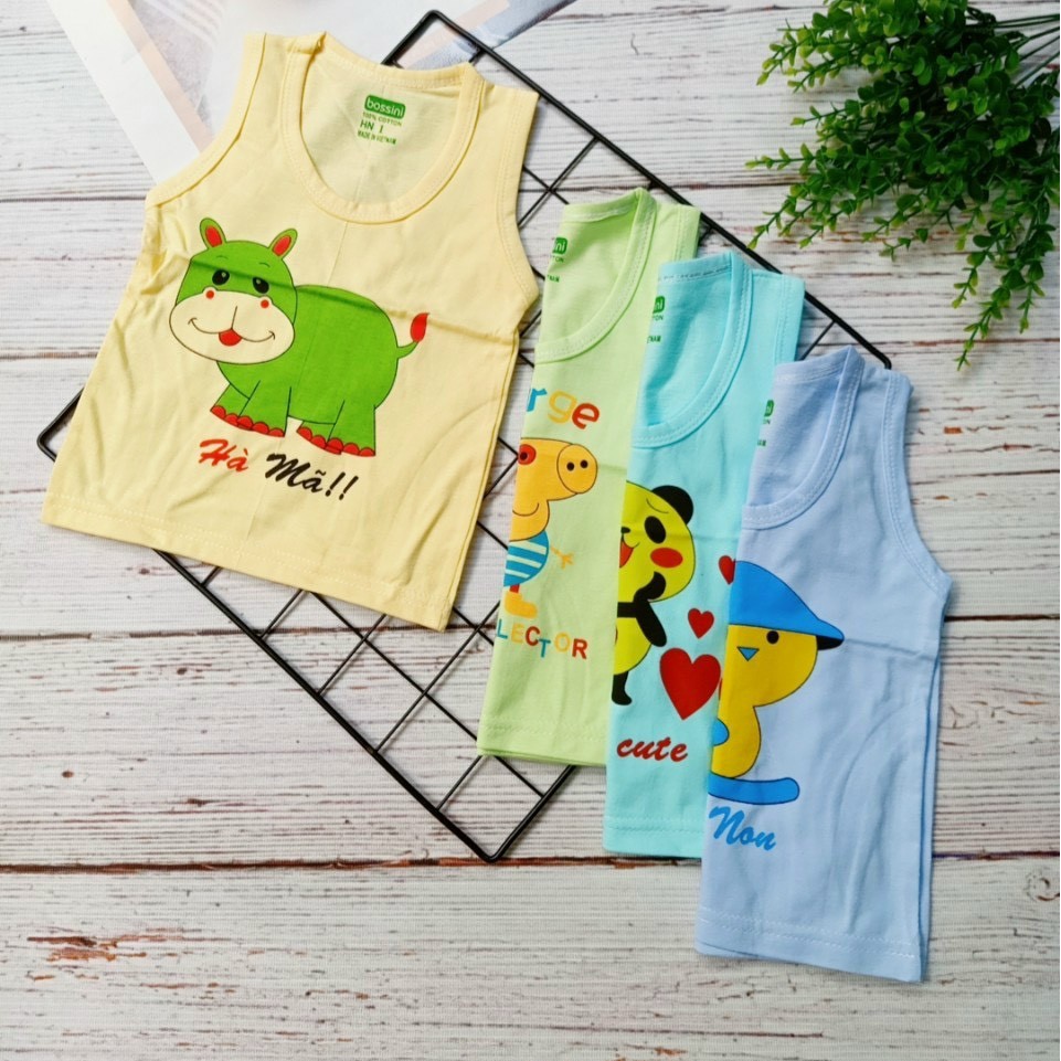 5 áo ba lỗ vải cotton cho bé mặc mát vào mùa hè