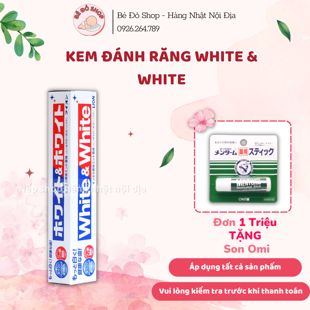 KEM ĐÁNH RĂNG LÀM TRẮNG RĂNG WHITE & WHITE