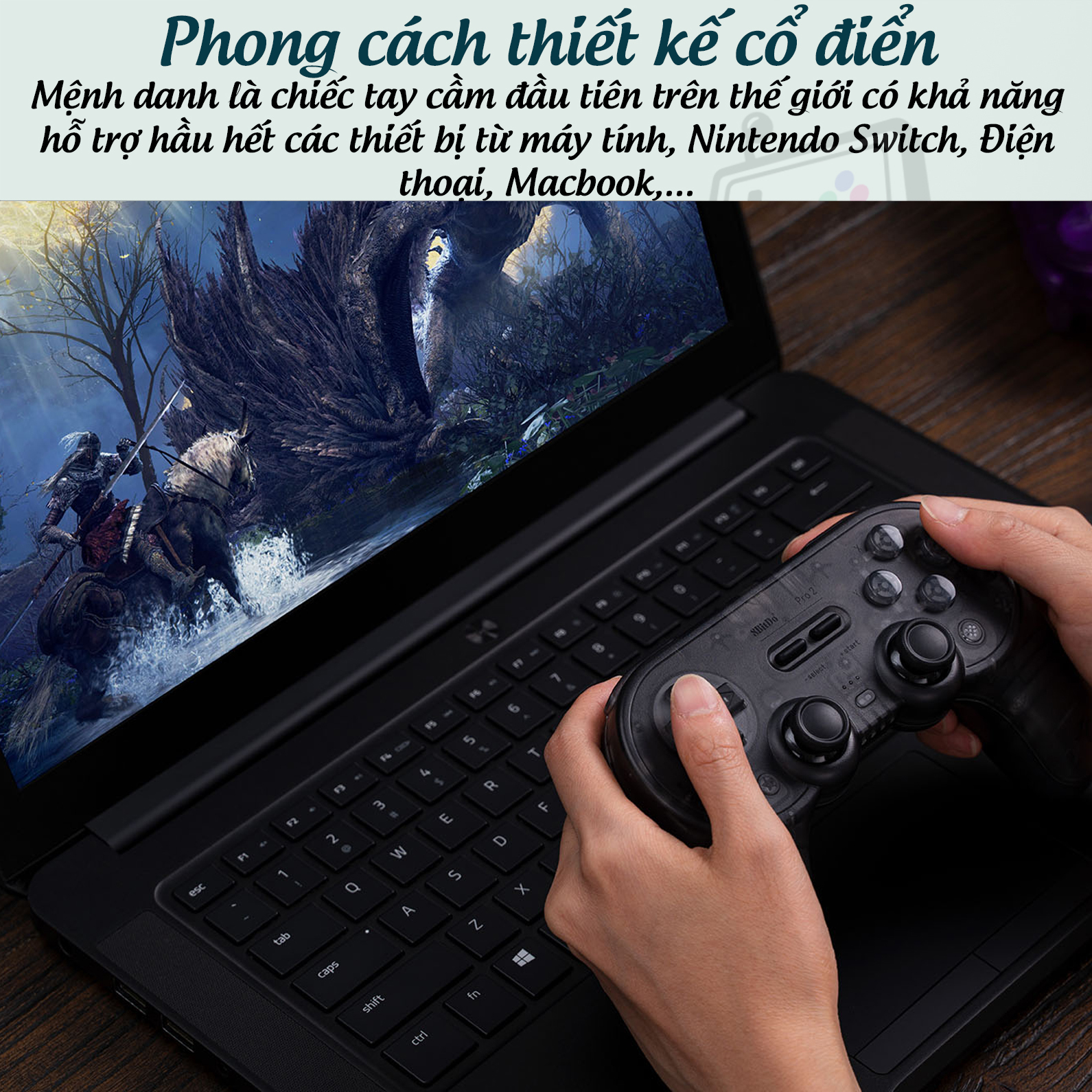Tay cầm chơi game Bluetooth 8Bitdo Pro 2