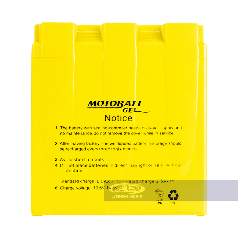 BÌNH MOTOBATT 5AL (12V~5A) GEL - Bình cao MTB-MTX5AL