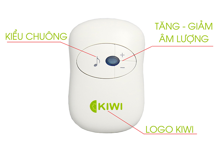 CHUÔNG CỬA KHÔNG DÂY KIWI KW-D12E