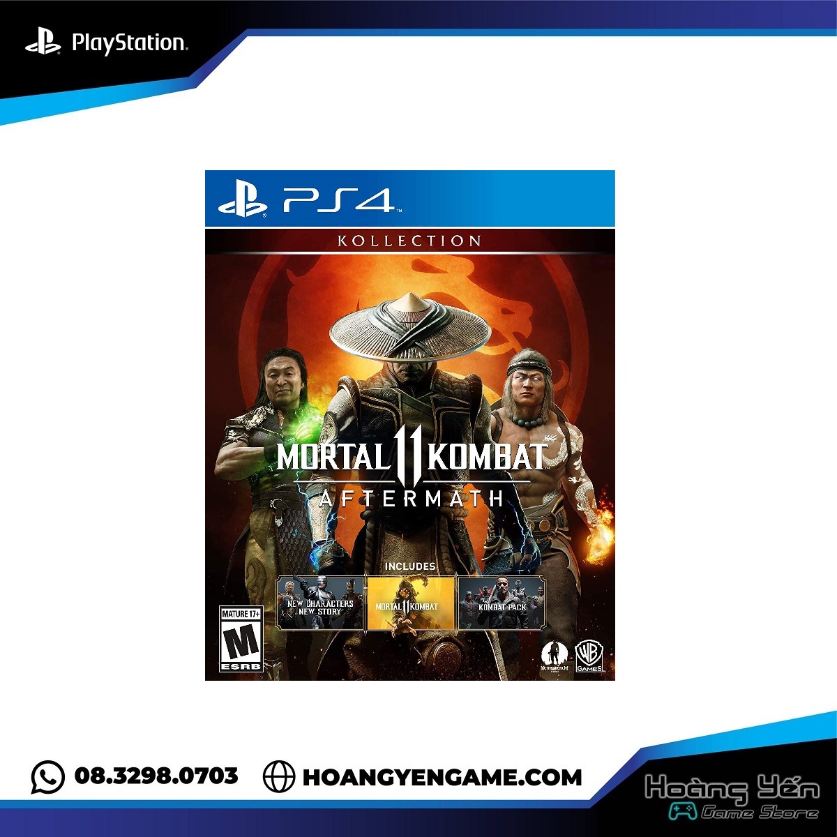 Đĩa game Mortal Kombat 11 Aftermath PS4