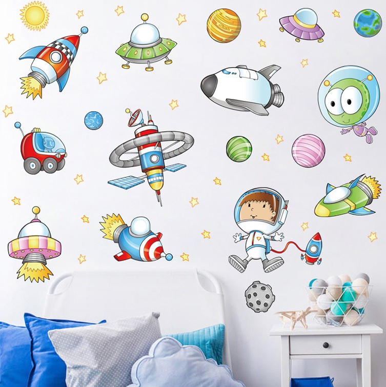 Decal dán tường Du hành gia