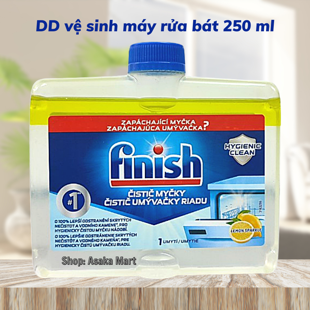 Dung dịch vệ sinh máy rửa bát Finish 250ml NEW 2021-Chính Hãng.
