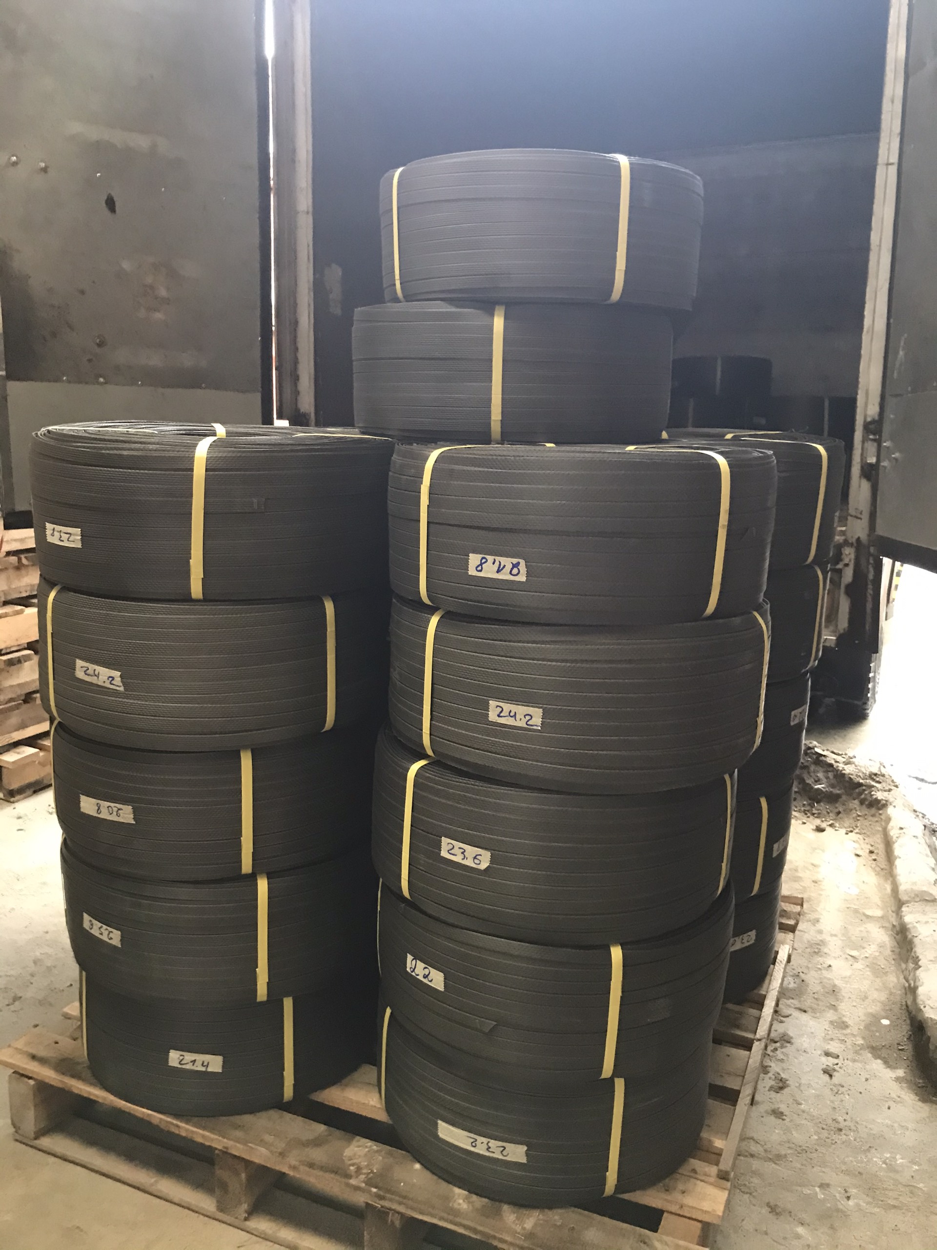 100m dây đai PP size 15mm dày 1mm (1,6kg)