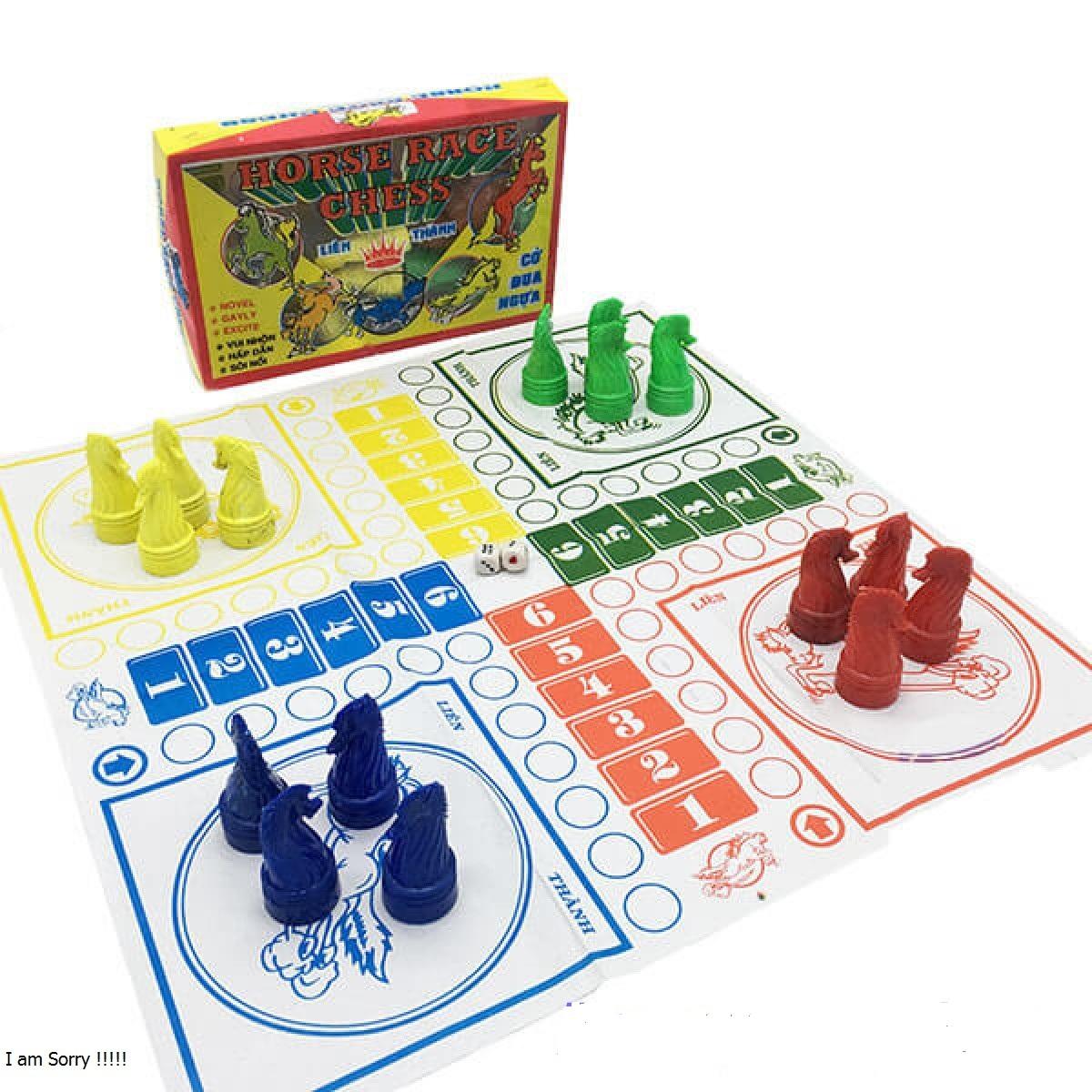 Combo 2 Bộ cờ cá ngựa bàn giấy