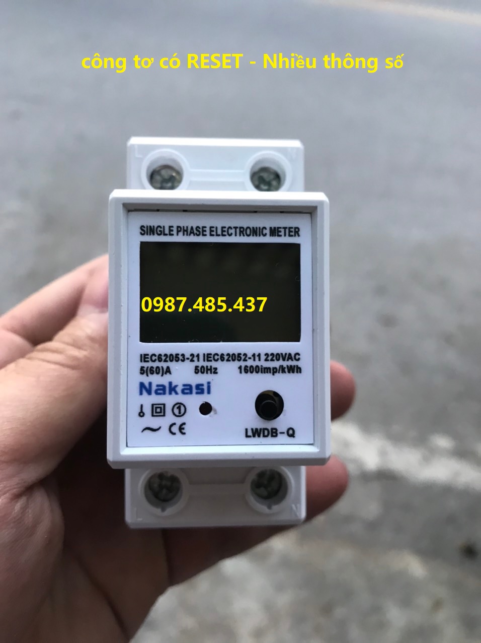 Công tơ điện tử 1 pha 60A Nakasi