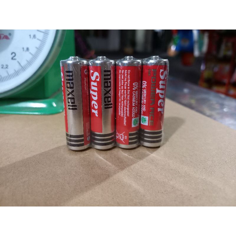 1 lốc ( 4 cục) pin Maxell Red AA/ 1.5V/ SUM-3.