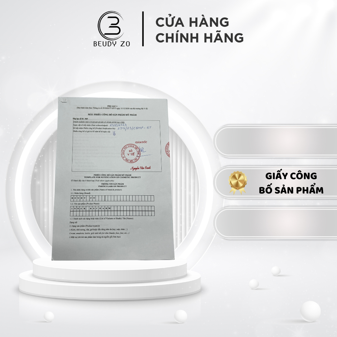 Vệ Sinh Phụ Nữ,Se Khít,Hộp 8v,Inner Recharm,Beudy Zo