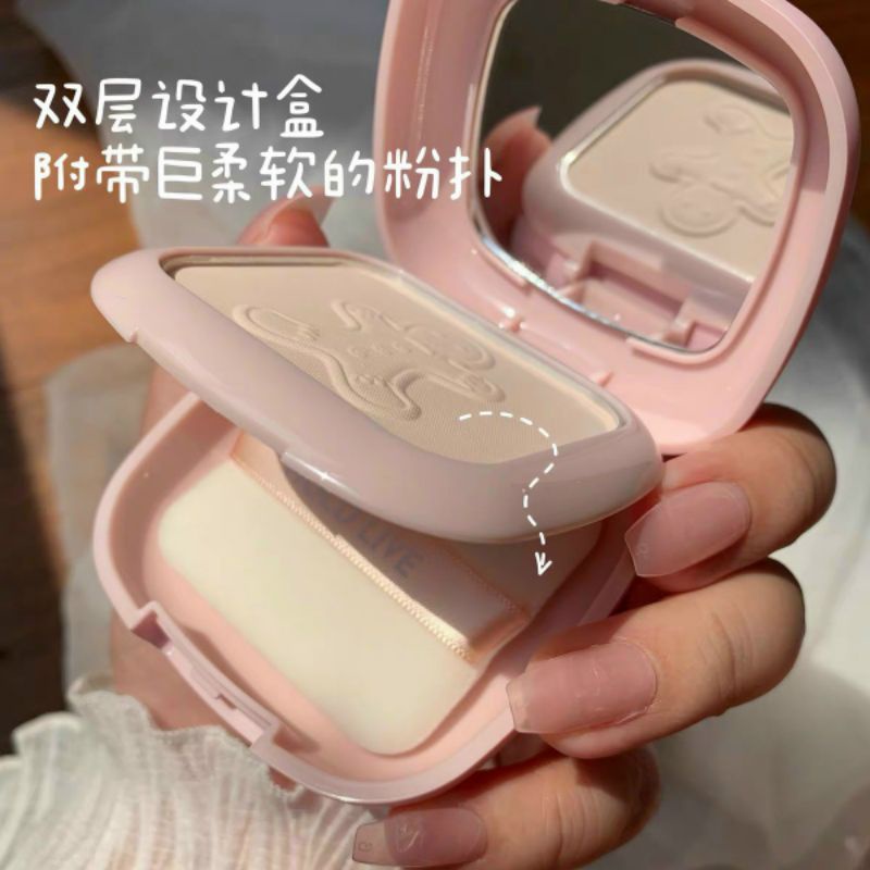 Phấn nền makeup siêu mịn da Kiềm Dầu Hold Live Gấu