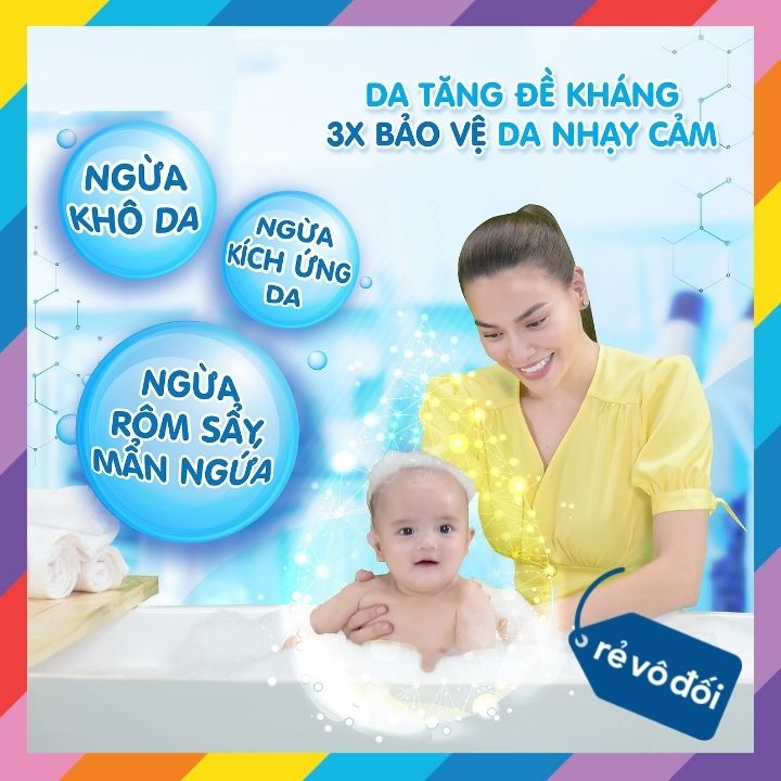 Sữa tắm gội toàn thân mềm mịn Johnsons Baby Bath Cotton Touch