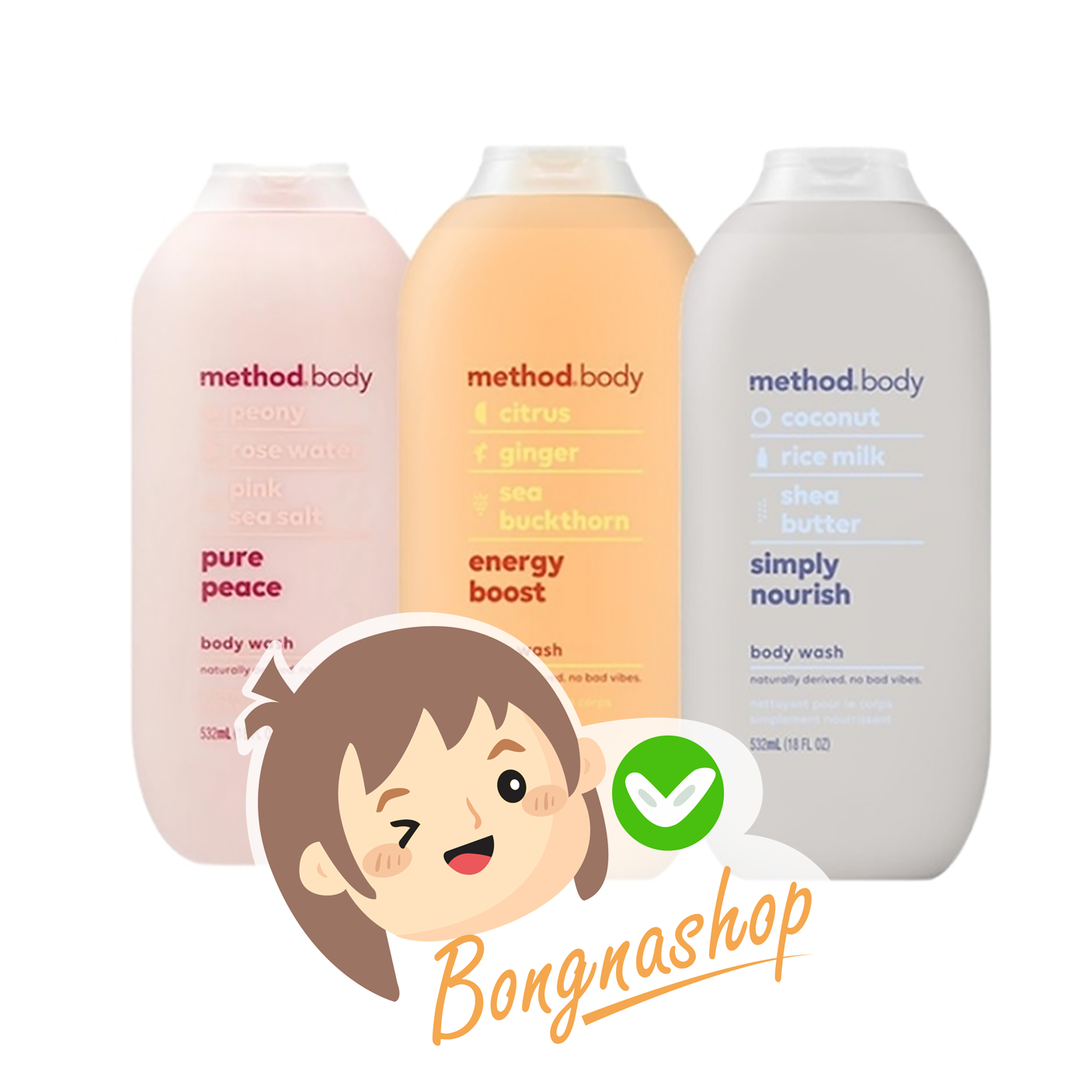 Sữa tắm dưỡng ẩm Method Body Organic 532ml - Úc