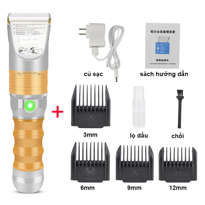 Tông đơ cắt tóc chuyên nghiệp pin trâu B60 ( màu ngẫu nhiên )
