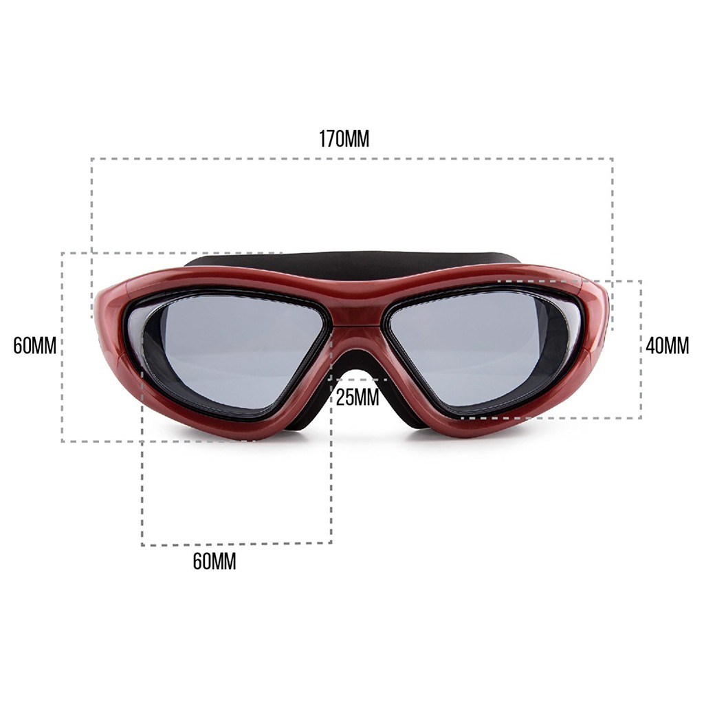 Kính bơi góc nhìn Panorama SPORTY SG01 mắt kính cản tia UV hạn chế sương mờ