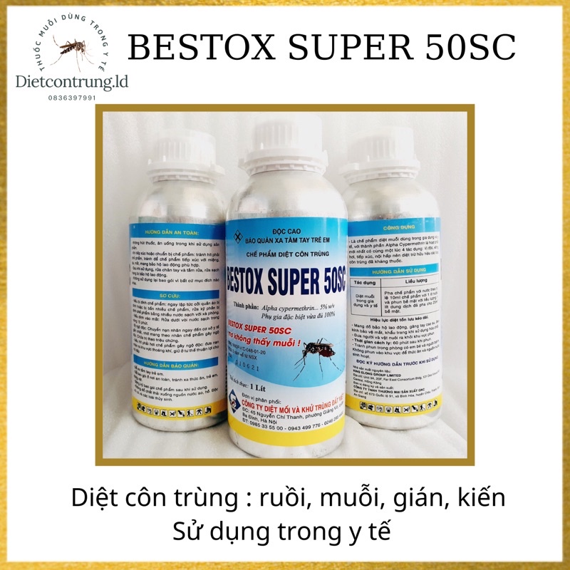 Thuốc diệt muỗi bestox super 50ec - chai 1lít