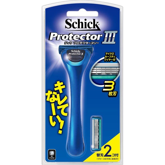 Dao cạo râu Schick Protector III 3 lưỡi + Kèm 2 lưỡi dao