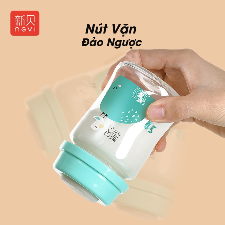 Bình trữ sữa NEVI thuỷ tinh