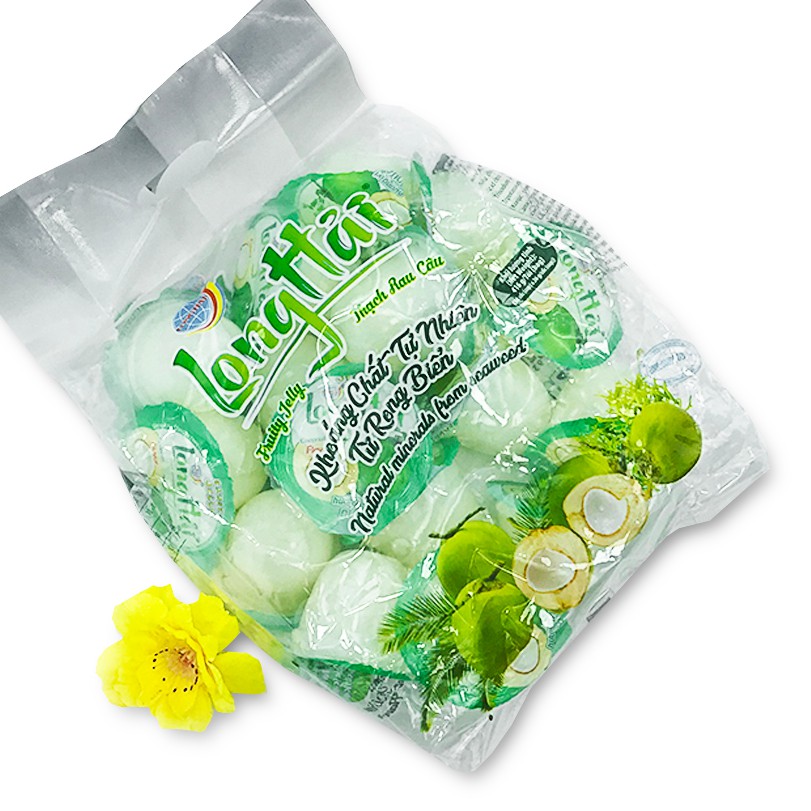 THẠCH RAU CÂU LONG HẢI TÚI 416G - Thạch dừa