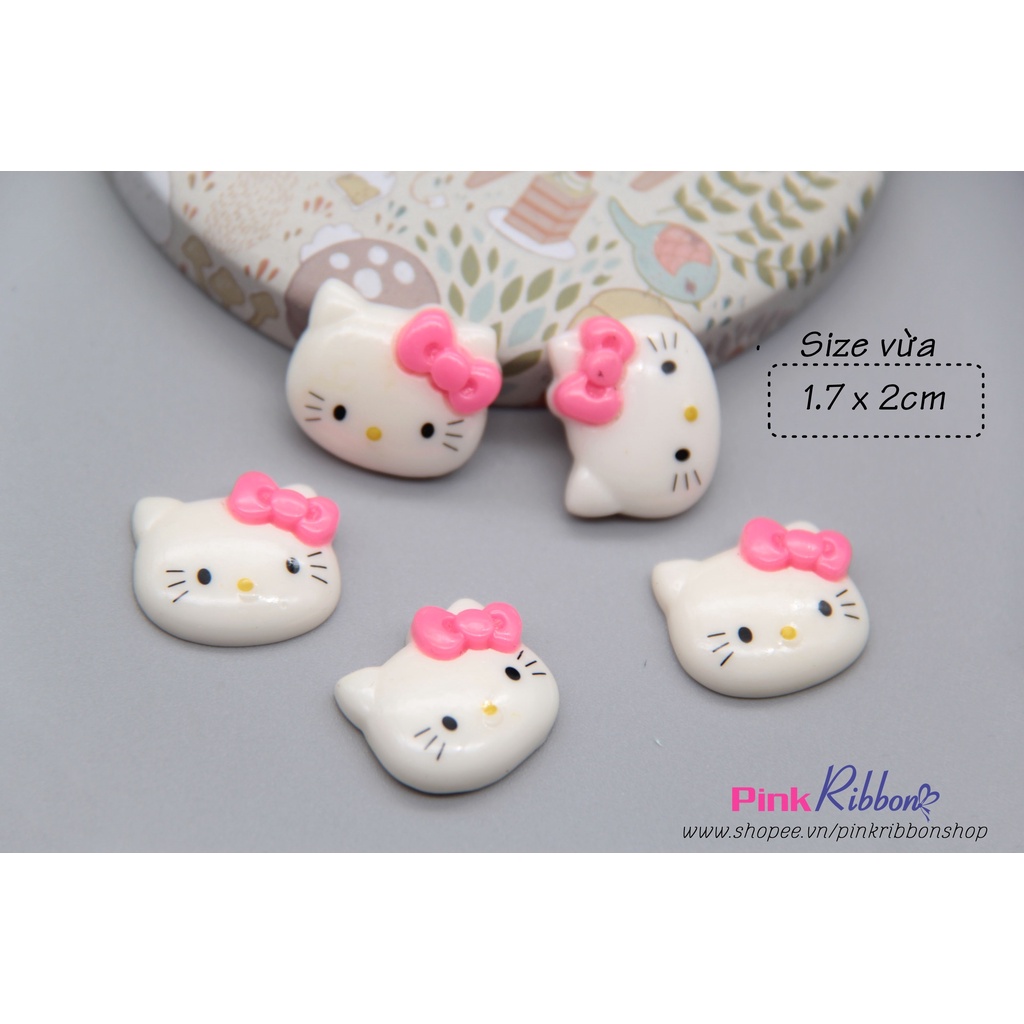 [SET 5C] Charm hình nhựa mèo Hello Kitty các cỡ