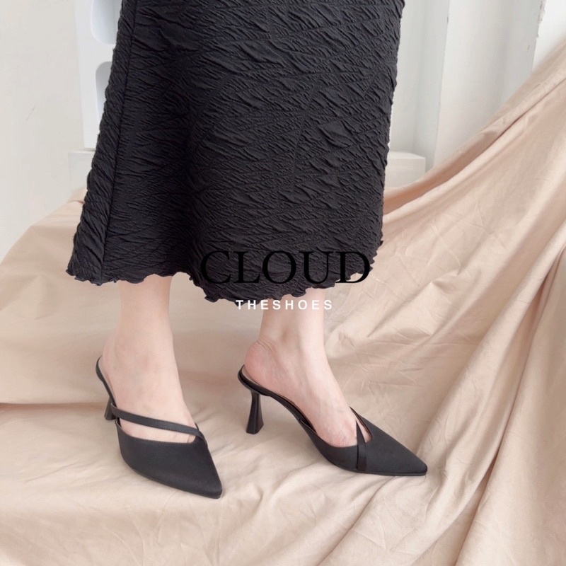Giày gót mũi nhọn quai chéo thời trang cho nữ Cloud the shoes