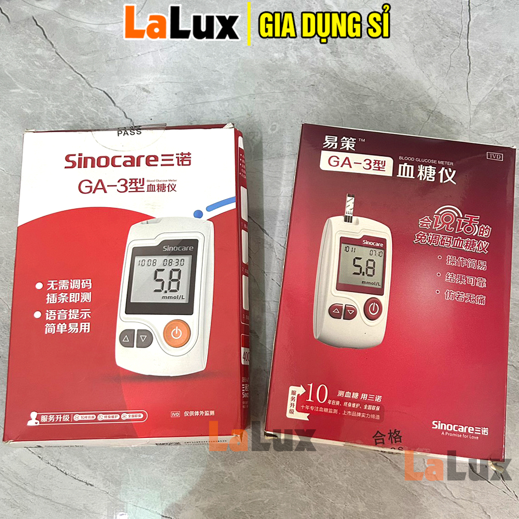 Máy đo đường huyết ( tiểu đường ) trong máu của Mỹ MÁY ĐO ĐƯỜNG HUYẾT GA-3 - plus Máy đo tiểu đường SANNOU - GA3 chinh hãng đo tiểu đường nhanh chóng, chính xác