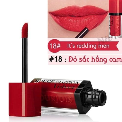 Son Bourjois Velvet 18 màu đỏ