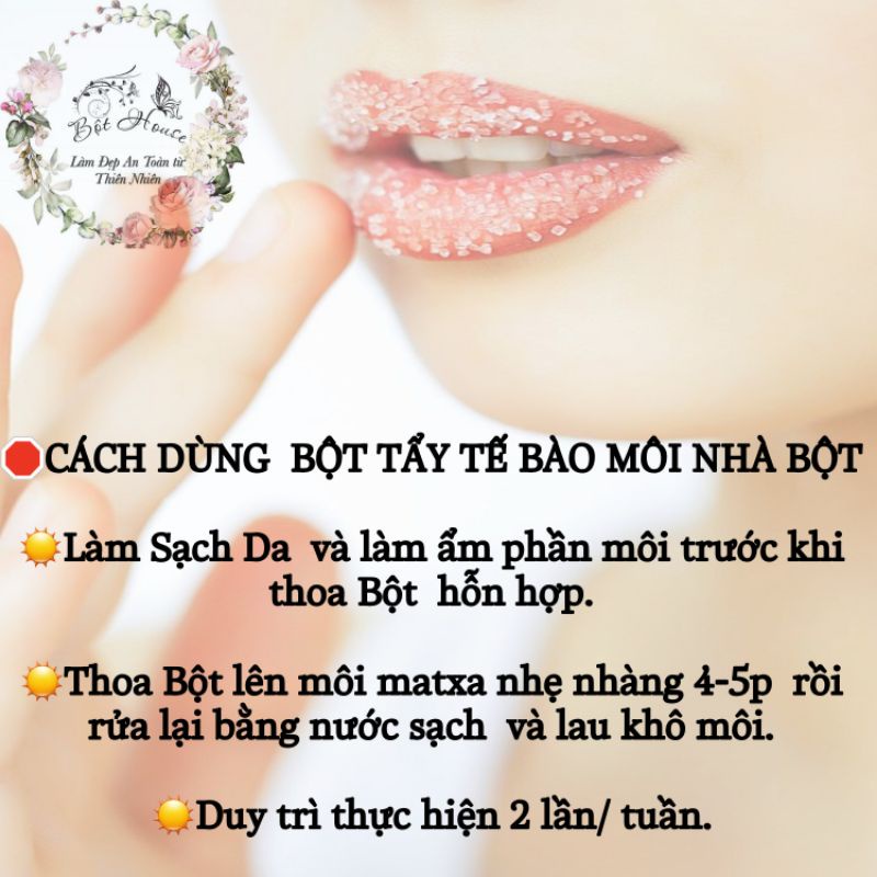 TẨY TẾ BÀO CHẾT MÔI HANDMADE NHÀ BỘT