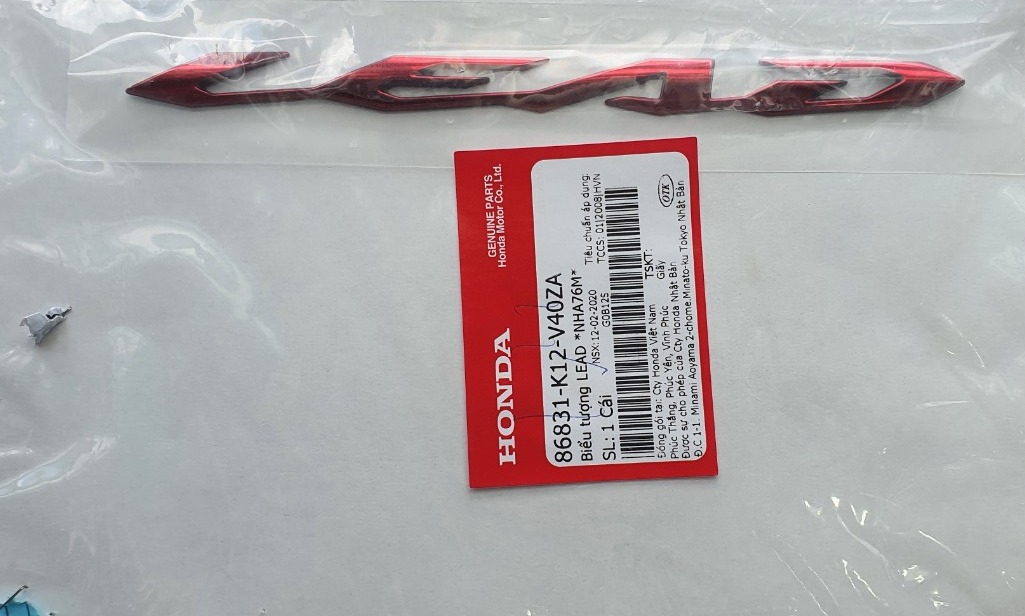 [HCM]TEM SƯỜN HONDA LEAD 125 MÀU ĐỎ