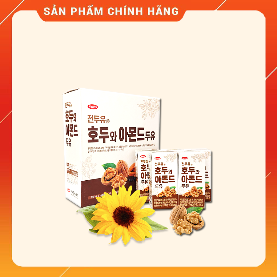 [HCM]Sữa Óc chó Hàn Quốc Hanmi Thùng 16 hộp 190ml