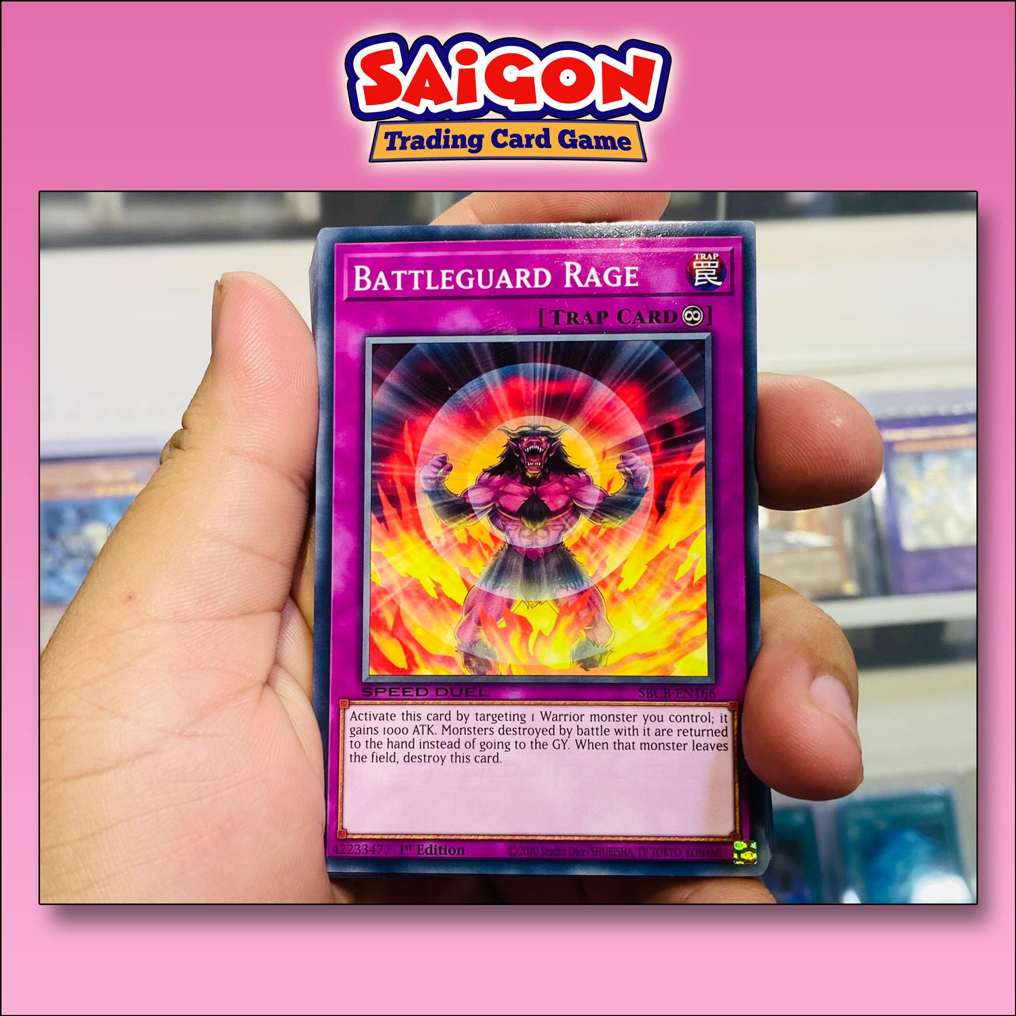 Thẻ bài yugioh mã sbcb-en166 - battleguard rage - common - 1st edition