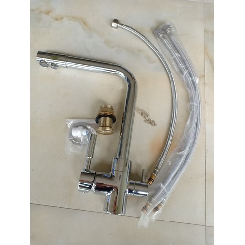 Vòi rửa bát 3 đường nước INOX 304
