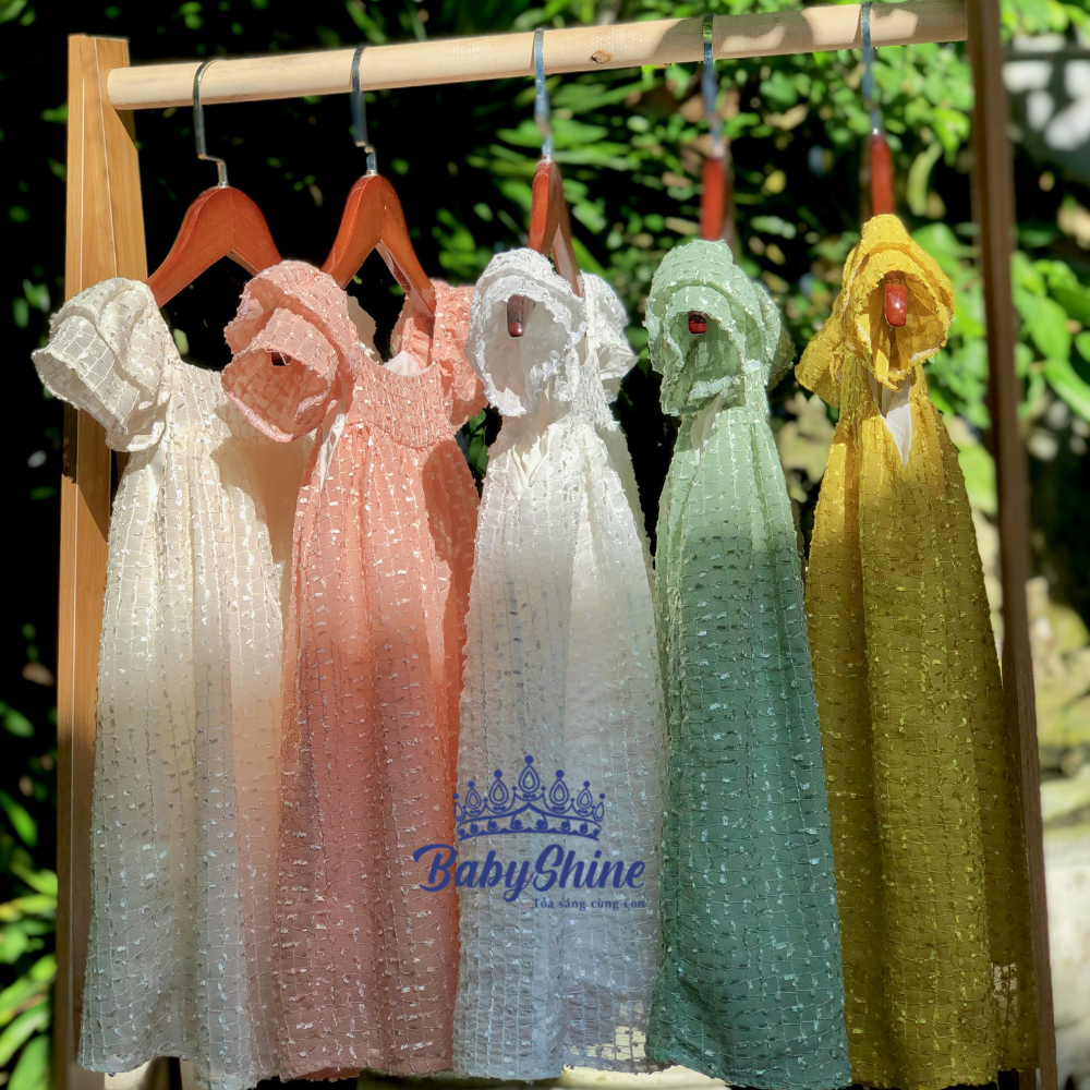 Váy cho bé gái babyshine – váy cánh tiến 2 lớp cho bé từ 1-10 tuổi