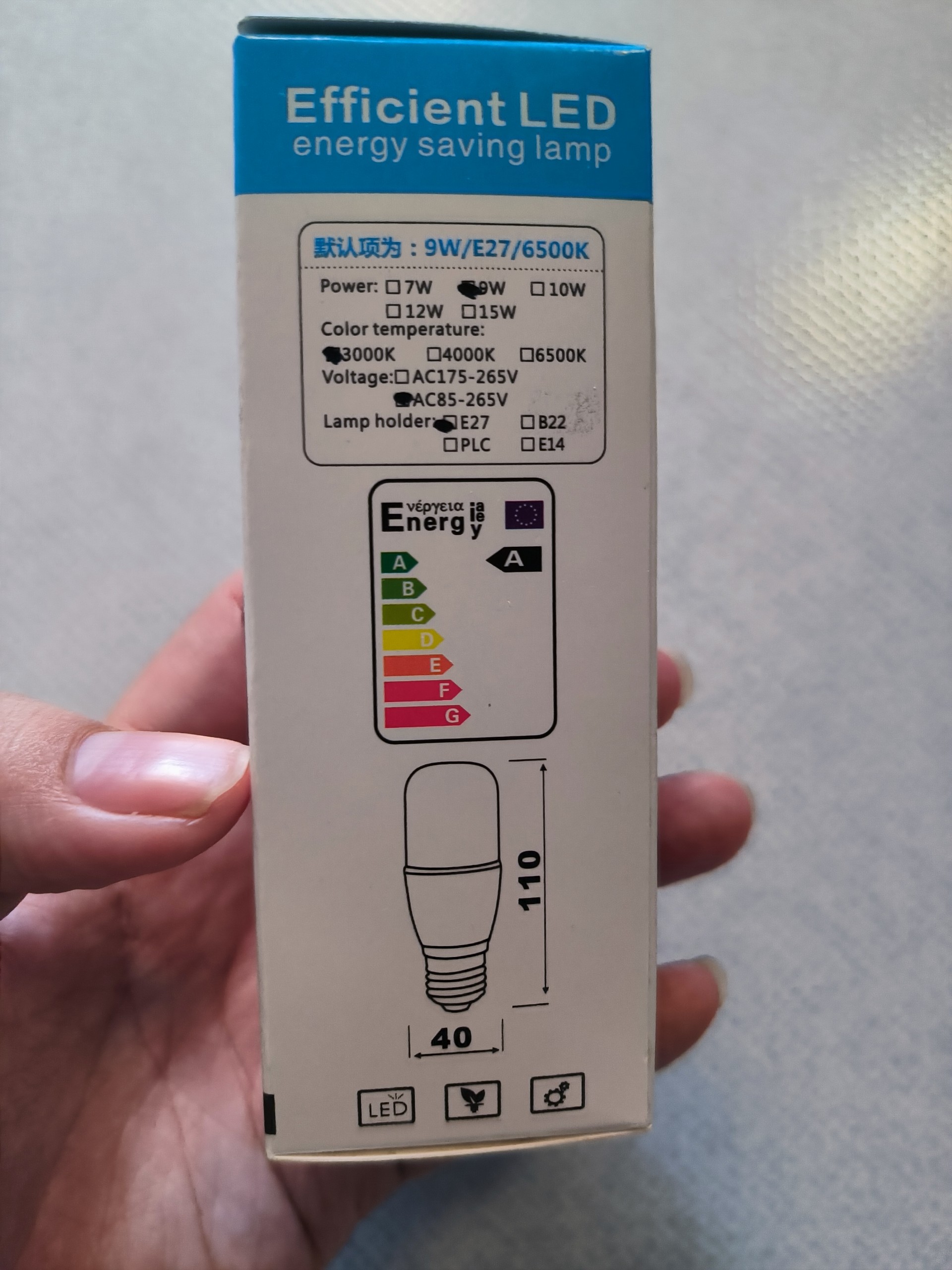 Bóng đèn led trụ dài 9w