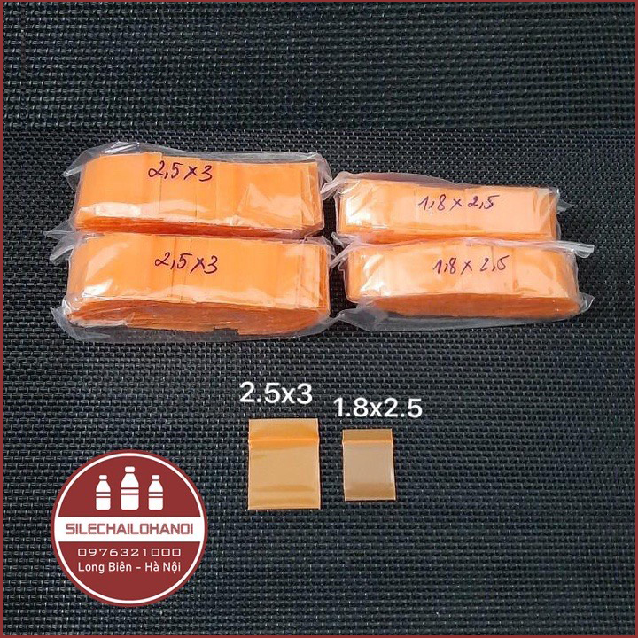 Gói 100c túi zip mini màu cam